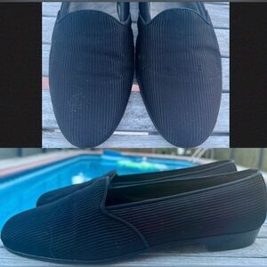 R. Martegani 1891 Boutique Line Textured Loafers Black Mens Size 10.5